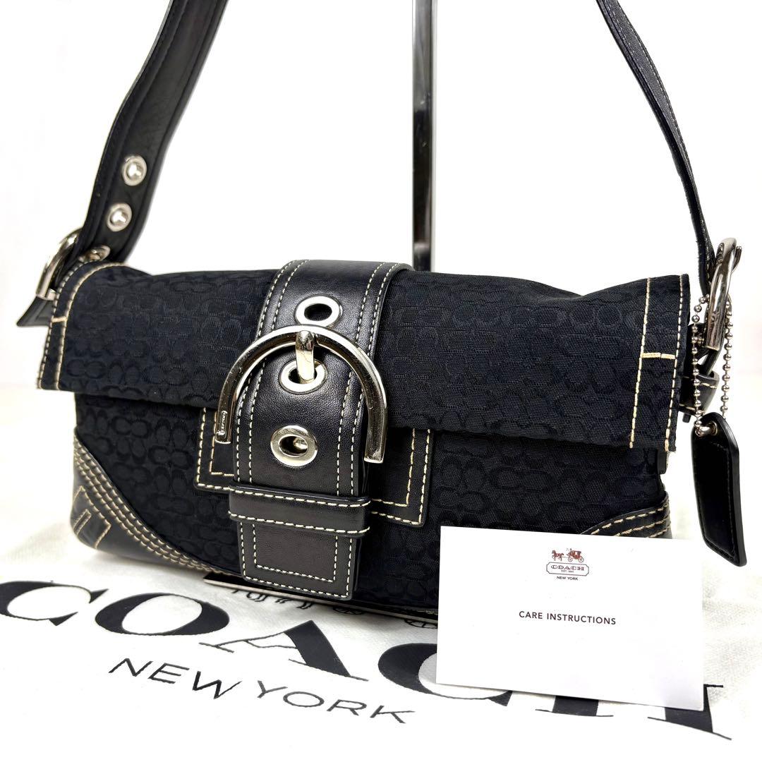 新品未使用✨コーチ ショルダーバッグ ソーホー シグネチャー レザー