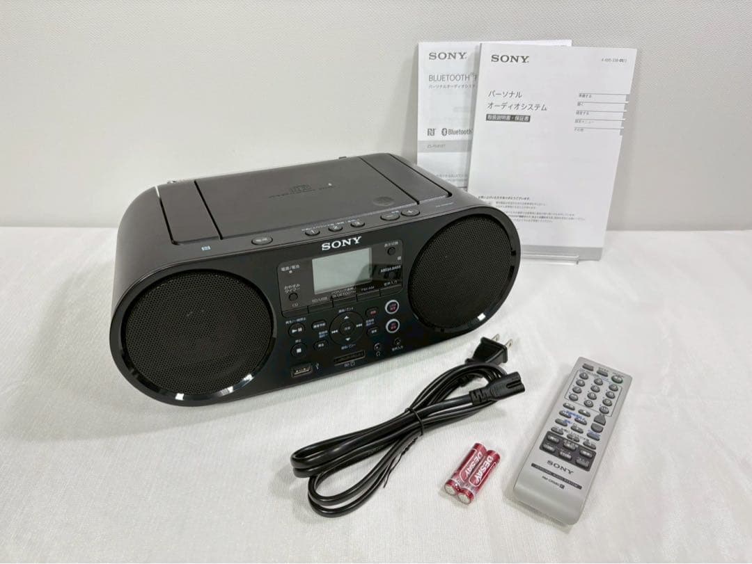ソニー CDラジオ Bluetooth 語学学習 電池駆動可 ZS-RS81BTCDラジオ ZS