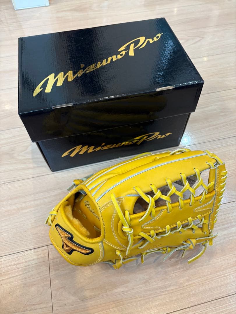 ミズノプロ　硬式　グローブ　外野　ヌートバー　波賀　クラフトエディション Mizuno Pro ミズノプロ 硬式グローブ 外野用 長野モデル 日本製 波賀