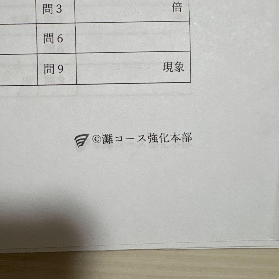 2025年浜学園灘コース強化本部 小6 おやすみ前の10分間 理科1回〜70回