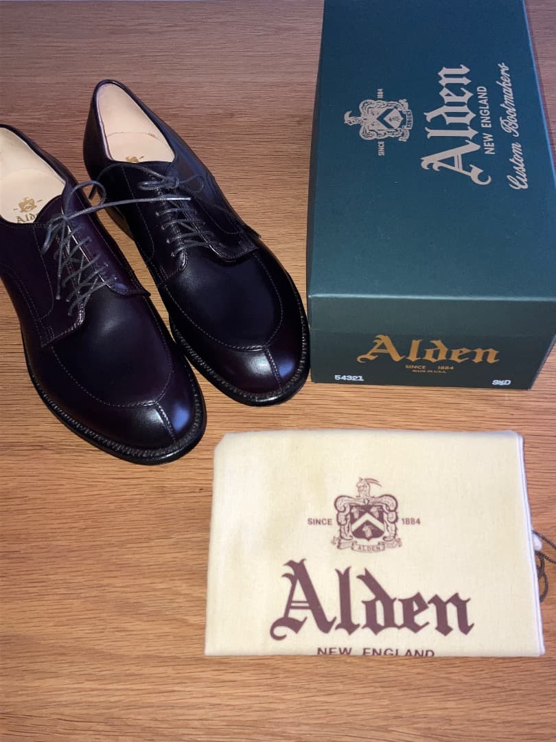 未使用 ALDEN 54321 US9.5D オールデン Vチップ コードバン - メルカリ