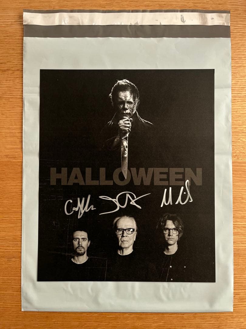 サイン入り ポスターとレコードセット ハロウィン ジョン