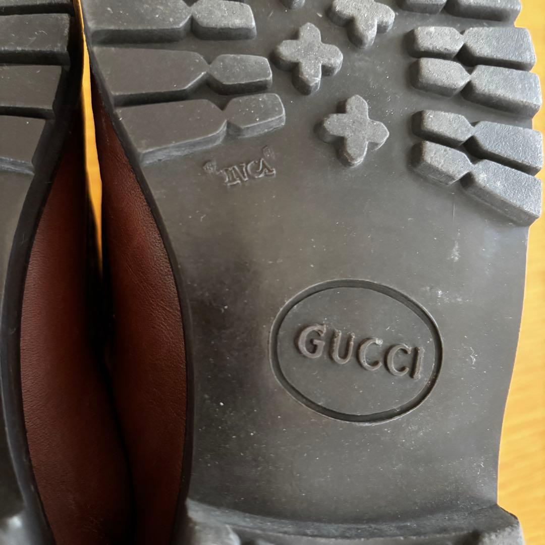 GUCCI ホースビットローファー ブラウン 7.5C サイズ23.5cm相当