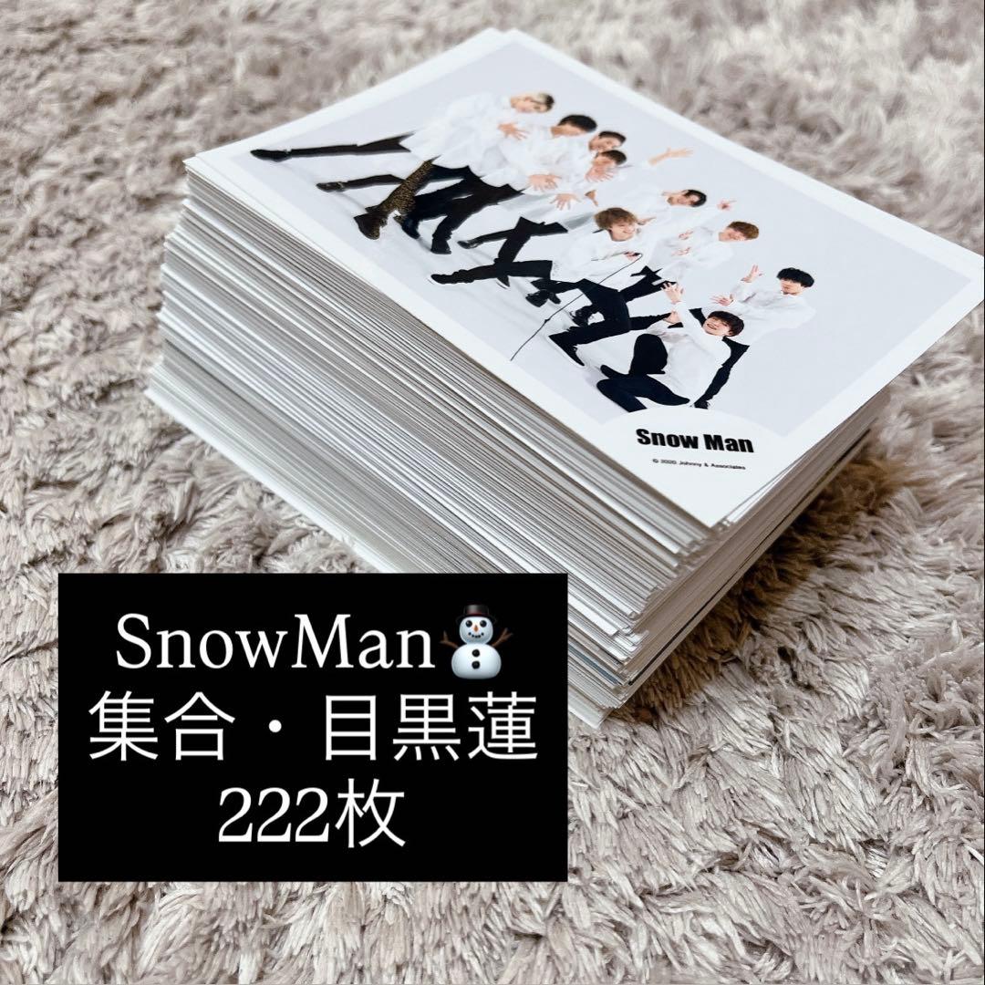 超大量♡】 SnowMan 公式写真 集合 目黒蓮中心 222枚 まとめ売り