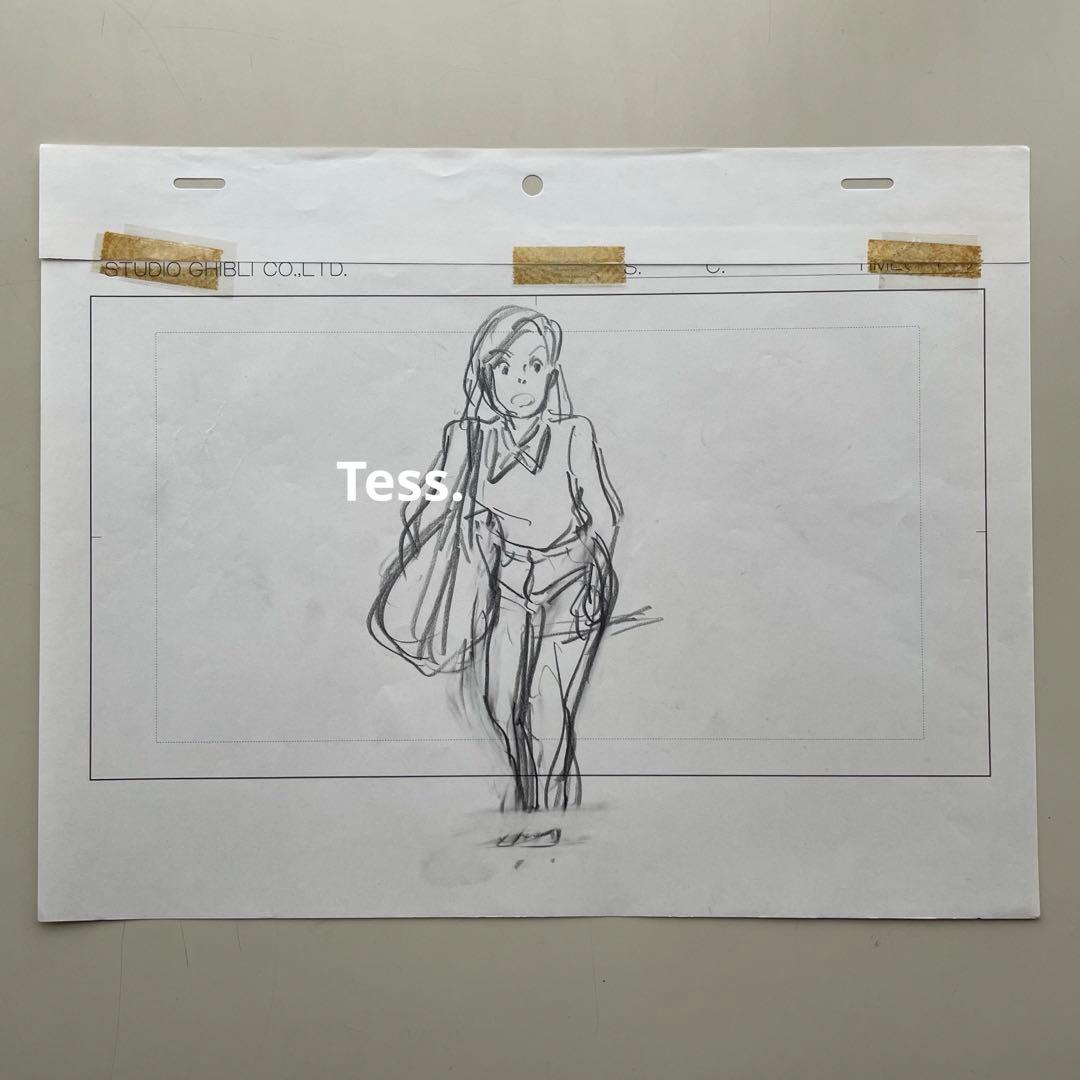 直筆原画】ジブリ/ 耳をすませば ラフ画 Ghibli 宮崎駿 セル画 - メルカリ