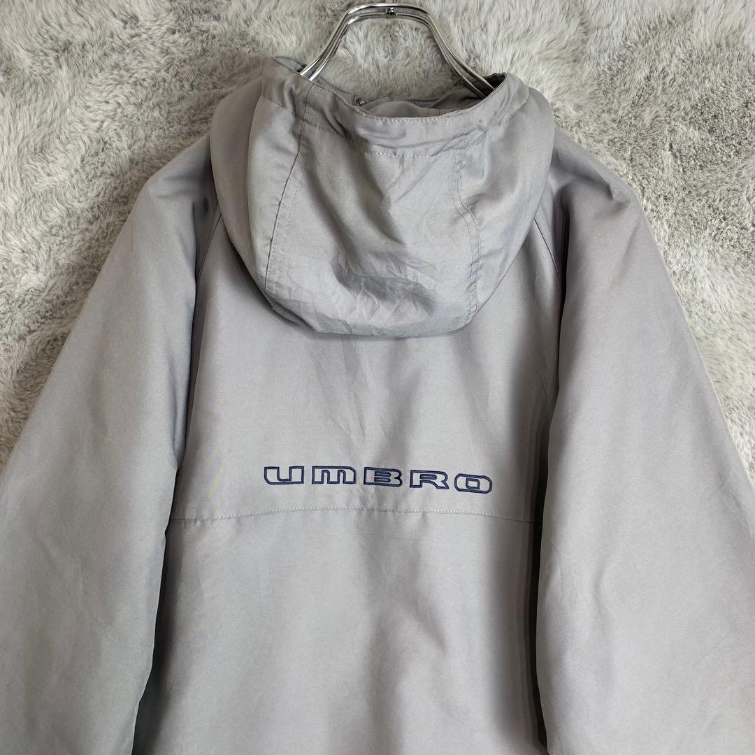 ヴィンテージ】UMBRO アンブロ ナイロン アノラックパーカー グレー