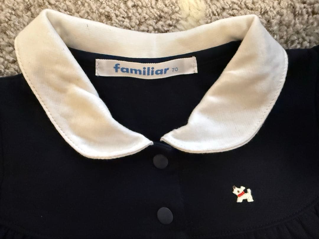 familiar ＊襟付きロンパース（70cm） - メルカリ
