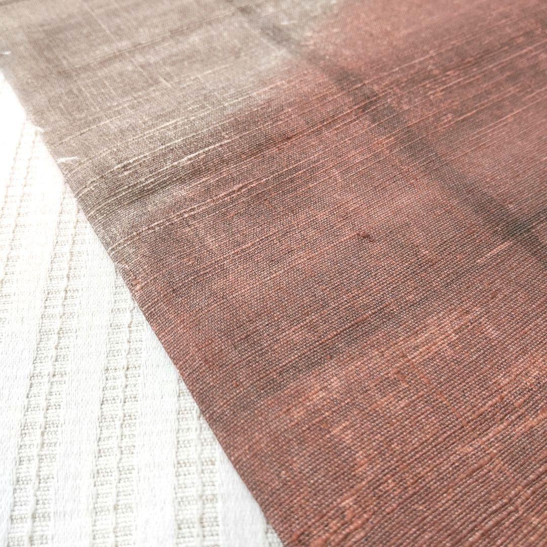 洒落袋帯】やわらかくにじむ色彩◎和紙風の質感 くすみパステル 456cm