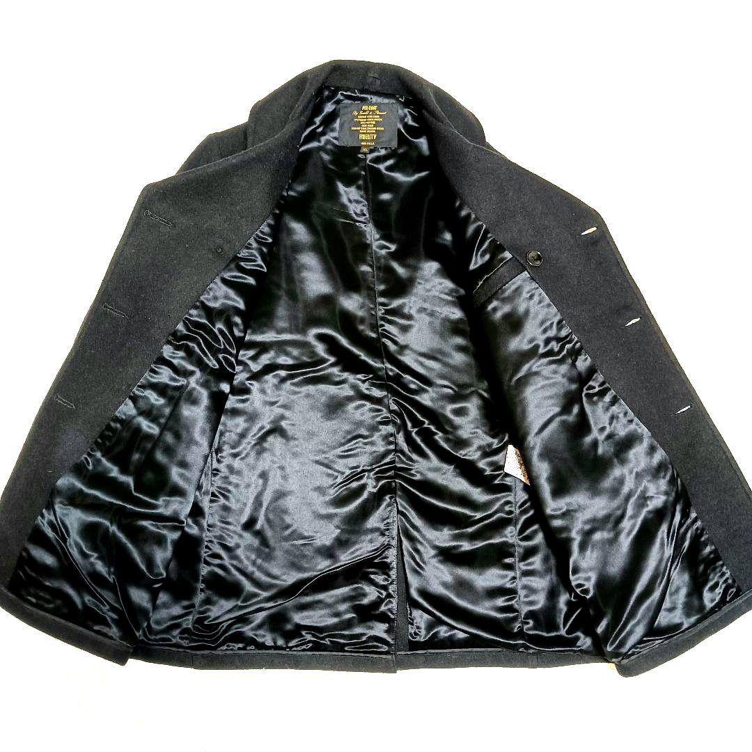 極美品 Fidelity フィデリティ Pコート USA製 XL ブラック 冬用 - メルカリ