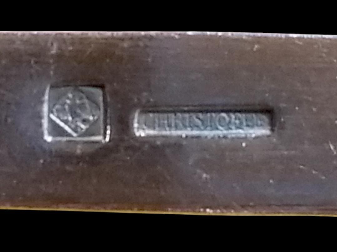 ⭐廃番品⭐クリストフル リュバン ナイフレスト 2本 リボン 箸置き