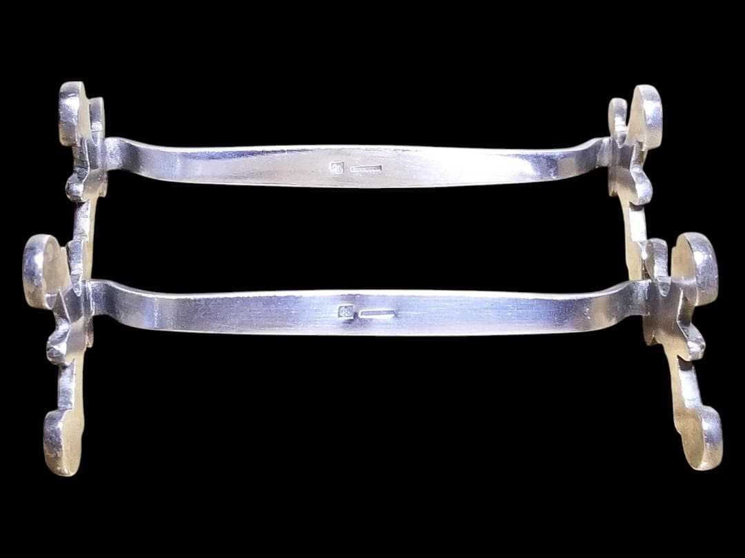 ⭐廃番品⭐クリストフル リュバン ナイフレスト 2本 リボン 箸置き