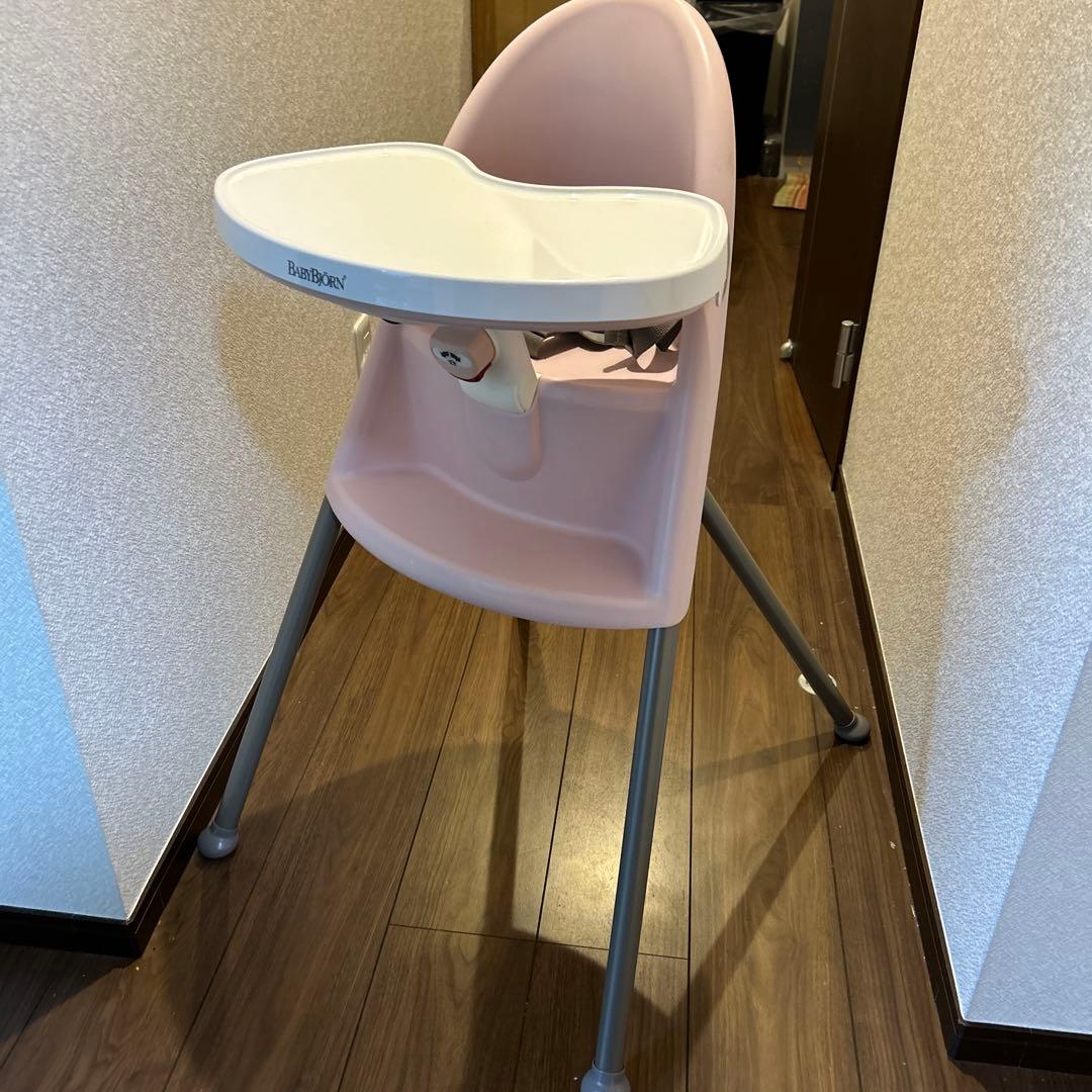 美品　激レアピンク　BABYBJÖRN 高椅子 ベビー Amazon | ベビービョルン 【日本正規品保証付】 ハイチェア (ハーネス