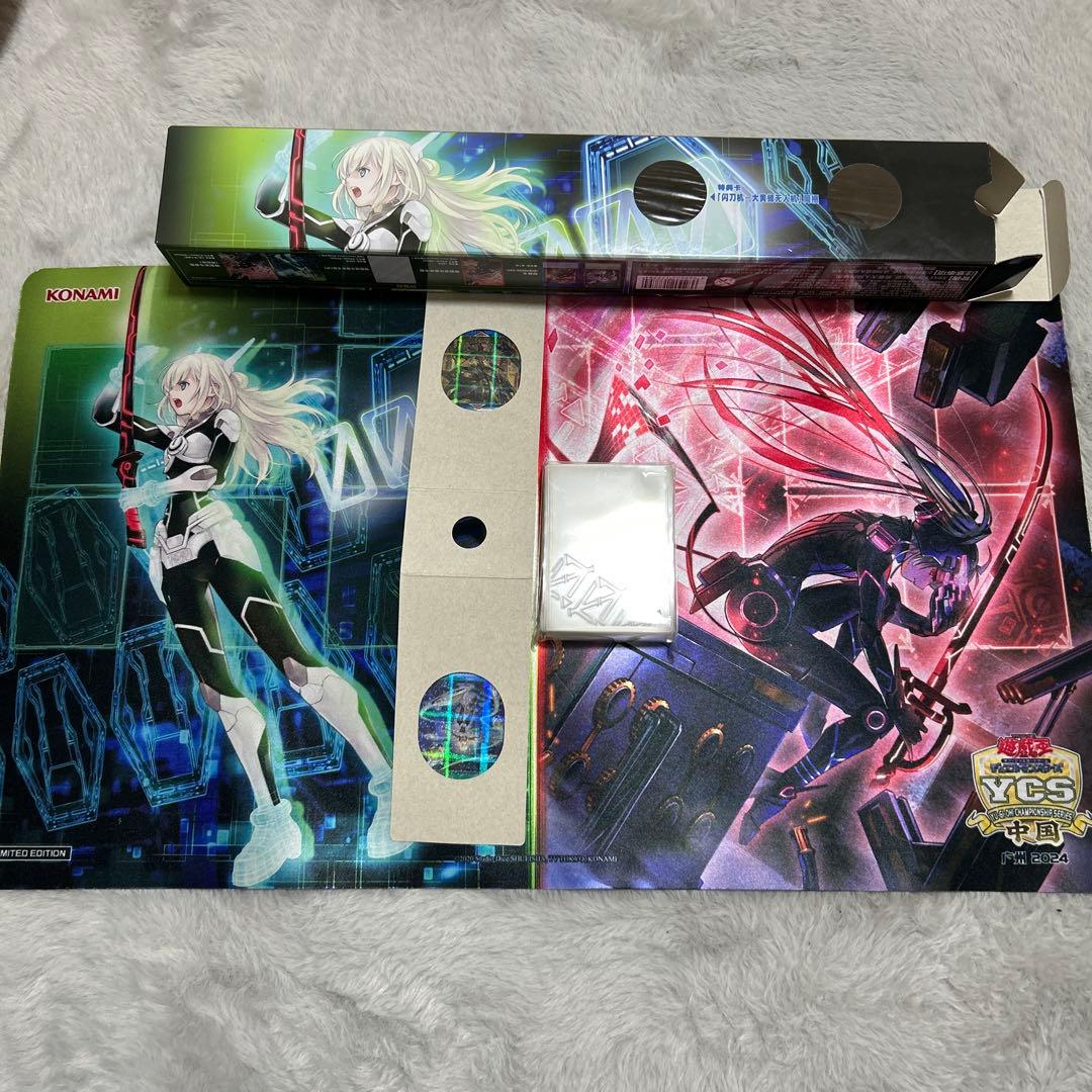 遊戯王 中国 閃刀姫 デュエルセット プレイマット スリーブ ロゼ