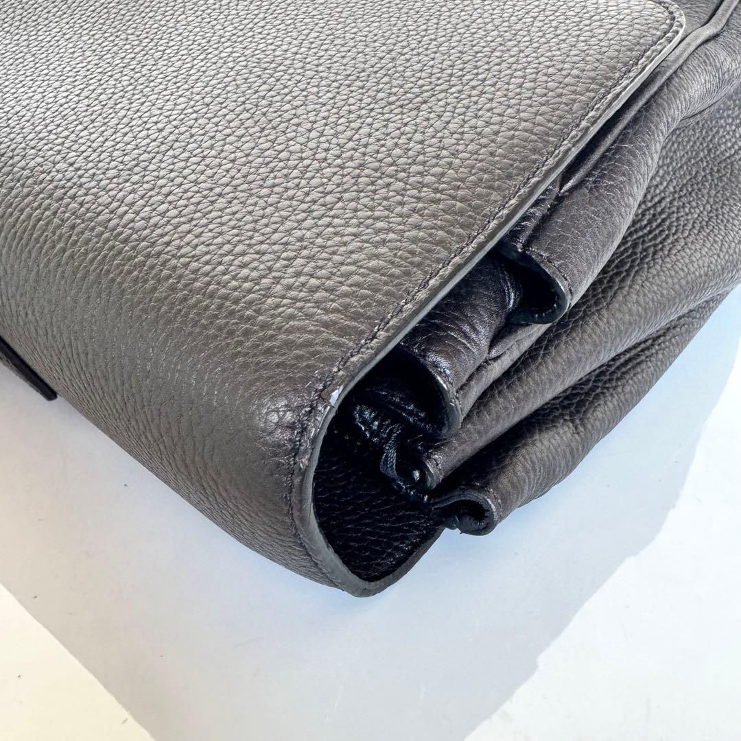 値引不可】カルティエ サントス ビジネスバッグ レザー ダークブラウン