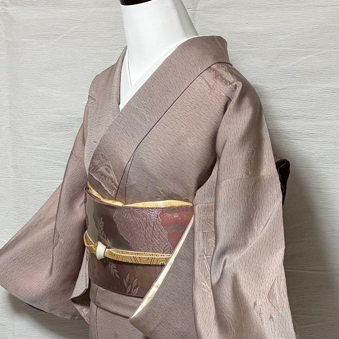 ヨ*ー様 正絹 色無地 フルセット 袷 卒業式 入学式 七五三 オ-24