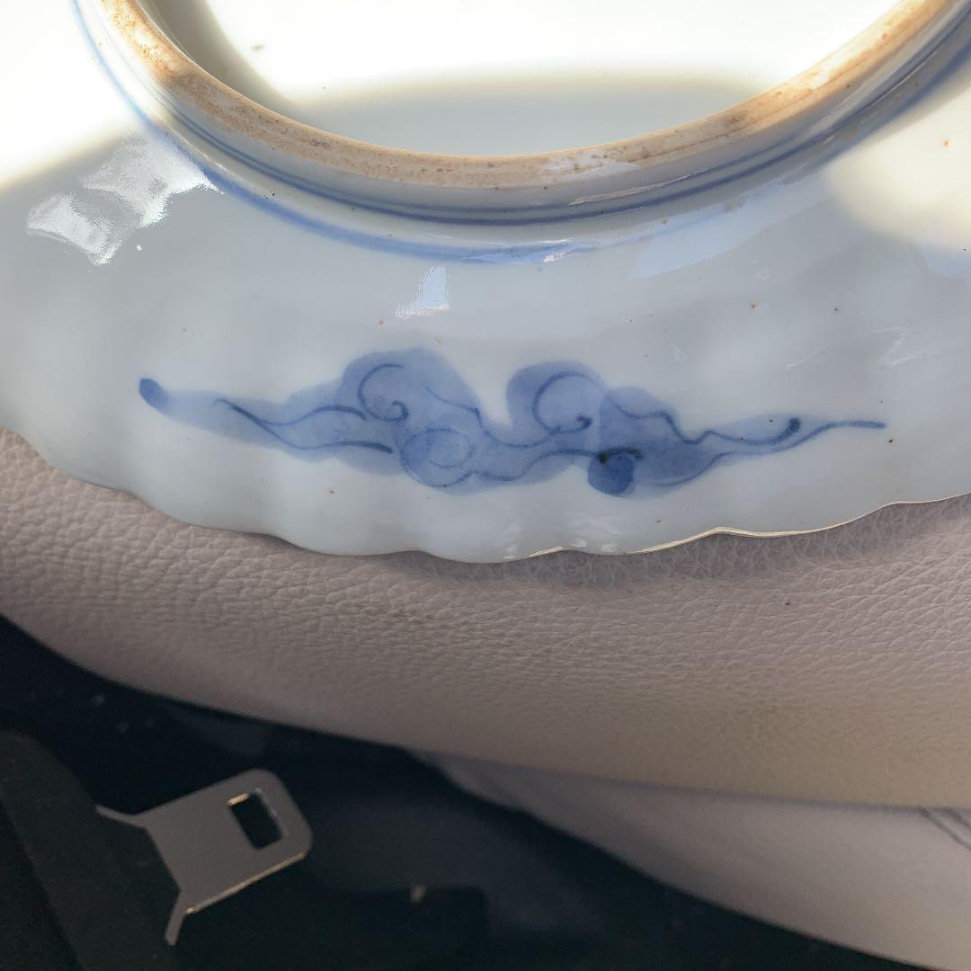 古伊万里、小判形、ワレ、カケ、キズなし、