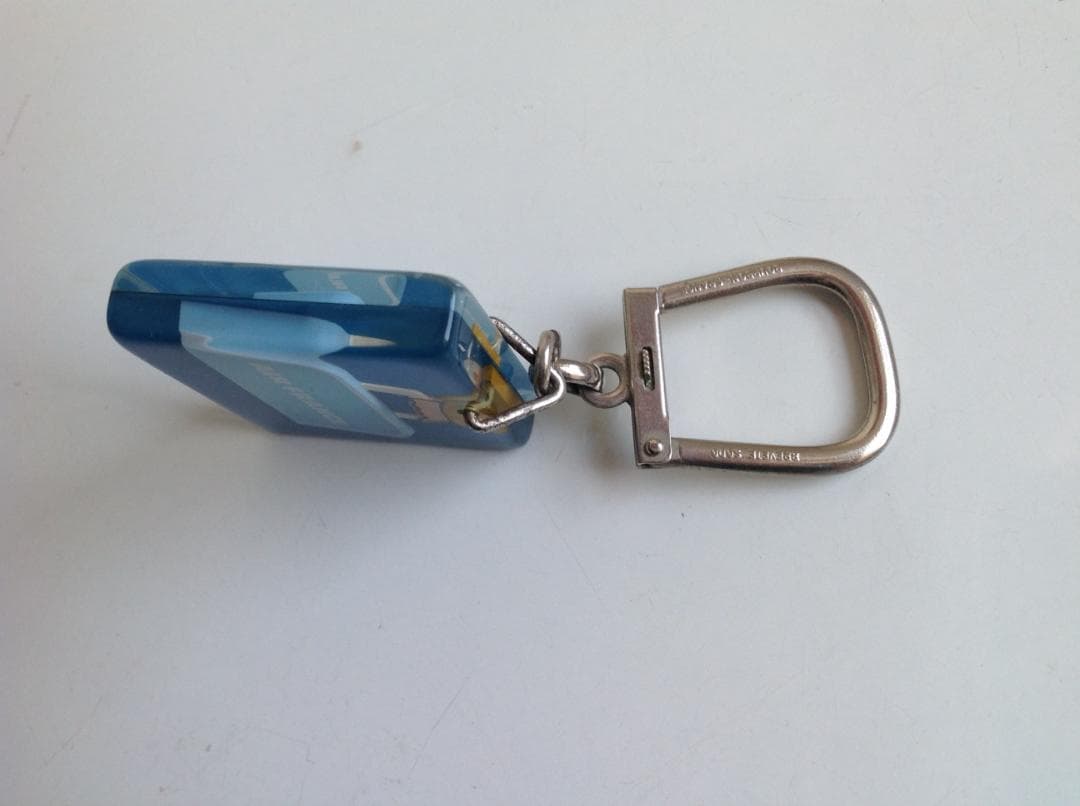 古い雑誌広告とブルボンキーホルダー エールフランス ブロカント