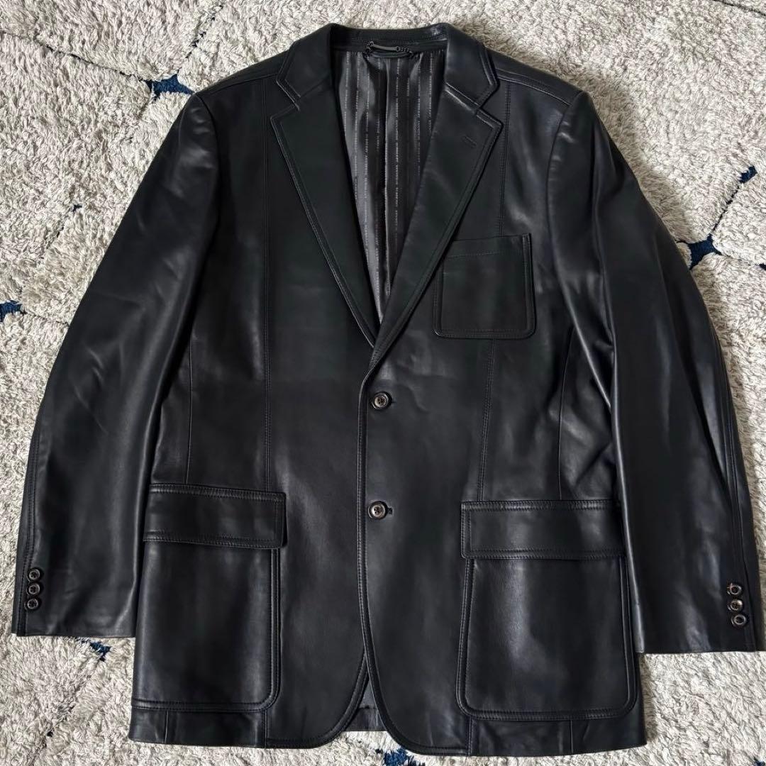未使用級✨】LLサイズ！バーバリーロンドン レザージャケット