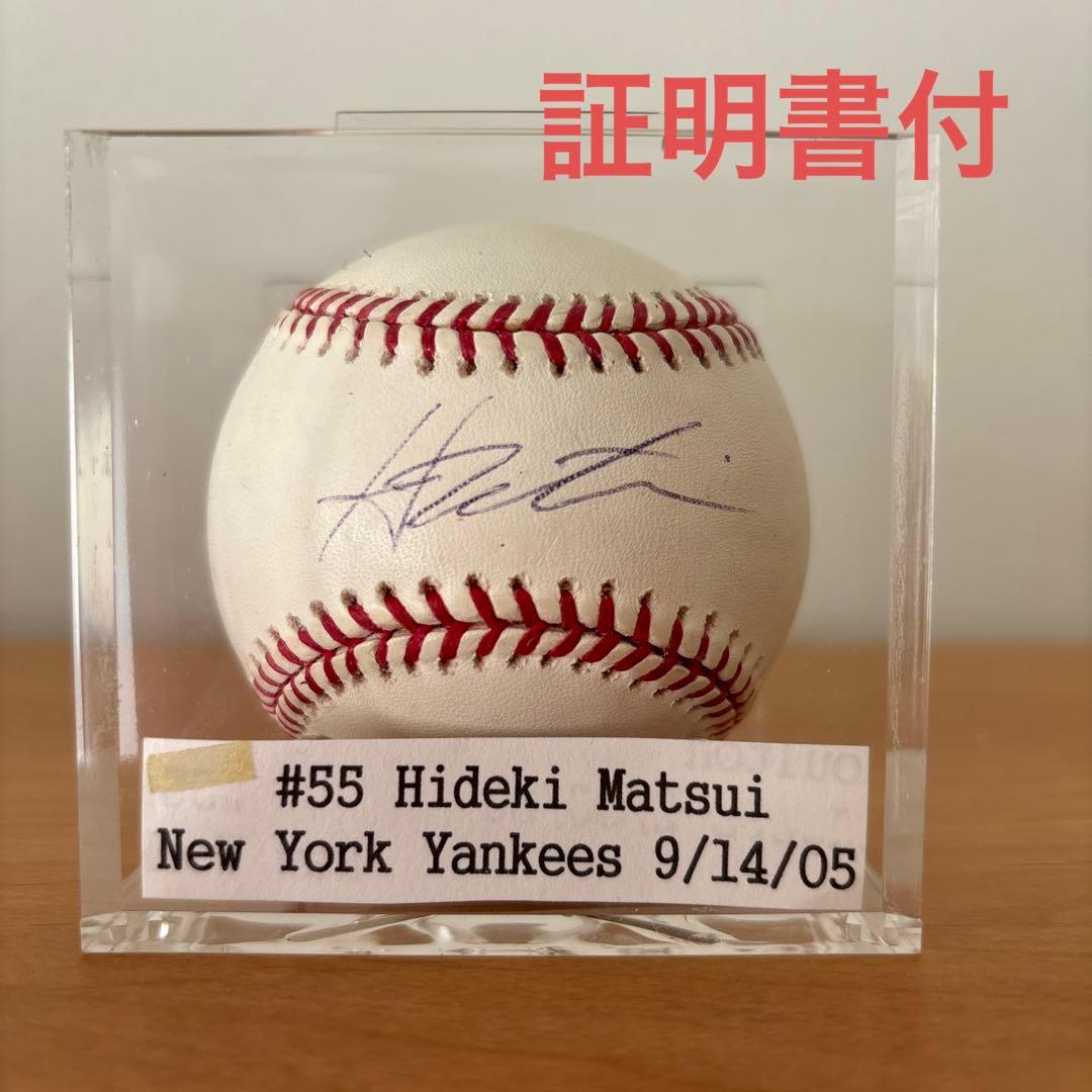 松井秀喜ファン必見！！！ 松井秀喜直筆サイン入りフォト