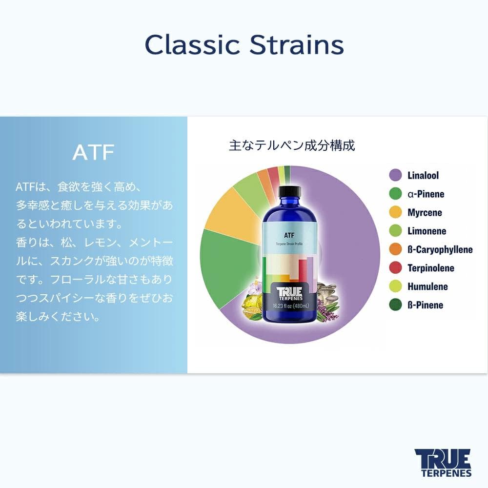 TRUE テルペン アトマイザー CBD CBN CBG 10ml ATF