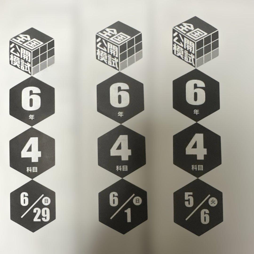 日能研全国公開模試6年前期フルセット2025年最新版アンサーガイド付き