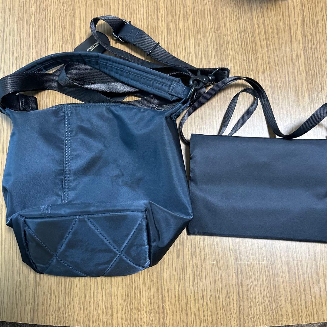 PORTER シェル 吉田カバン ダークネイビー ショルダーバッグ - メルカリ