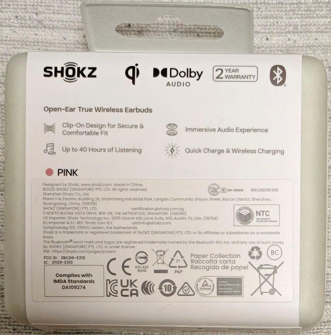 未開封・納品書付き】Shokz ショックス OpenDots ONE ピンク - メルカリ