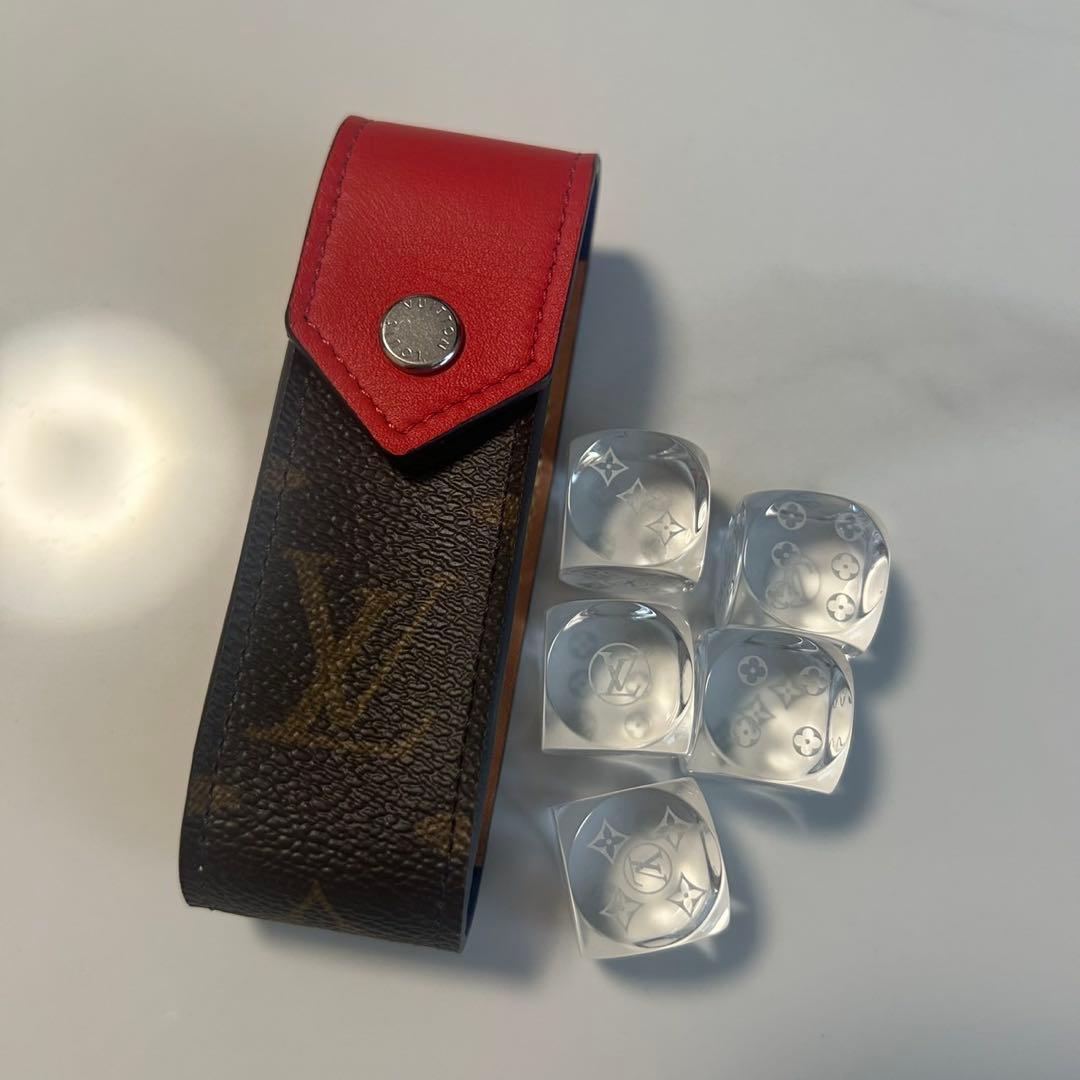 【ほぼ未使用/美品】Louis Vuitton レザーケース&モノグラム柄ダイス 明日着 限定 LVxアニマル柄♪ 小さなお財布 ZIPPY ルイヴィトン (Louis