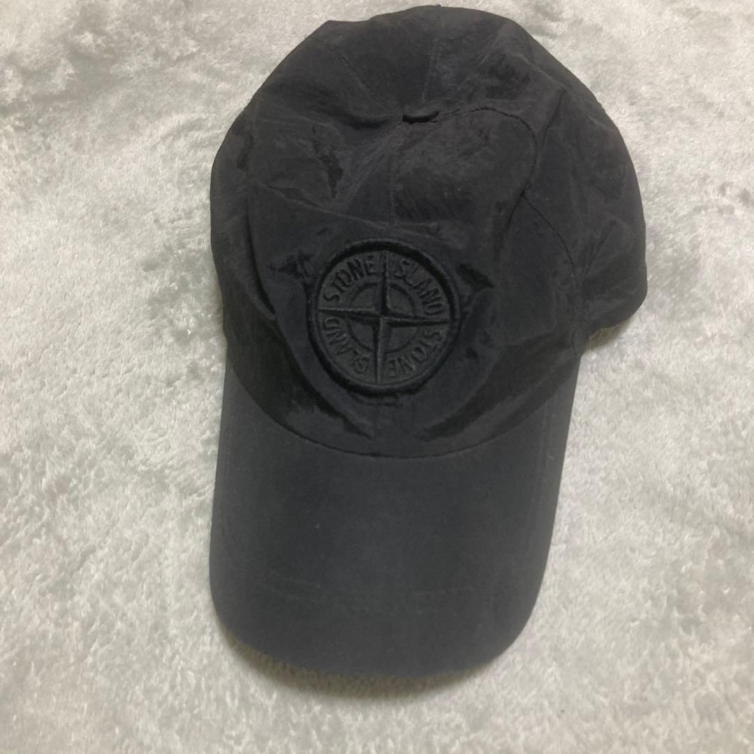 正規　ストーンアイランド ナイロンメタル　キャップ　ブラック ストーンアイランド - ナイロン メタル キャップ | HBX