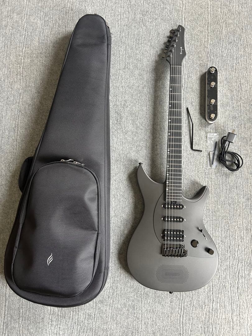 美品 enya エレキギター マットブラック フットスイッチ付き - メルカリ