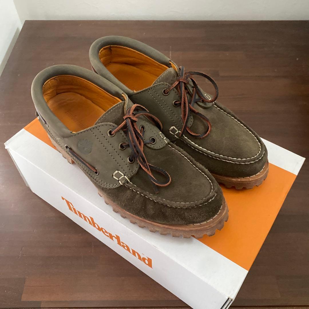 Timberland オリーブグリーン モカシン fit=scale-down,w=1200