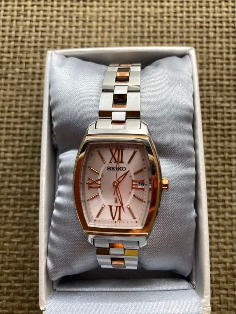 SEIKO ルキア　電波ソーラー時計　１Ｂ２２－0AZ0 動作OK】SEIKO ルキア 1B22-0AZ0 トノー 電波ソーラー - メルカリ