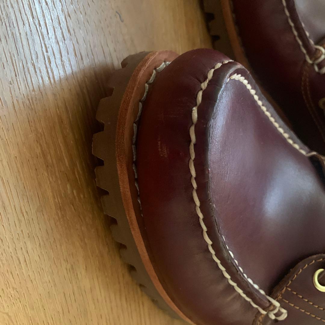 靴 26.0cm Timberland 3eye BURGUNDY