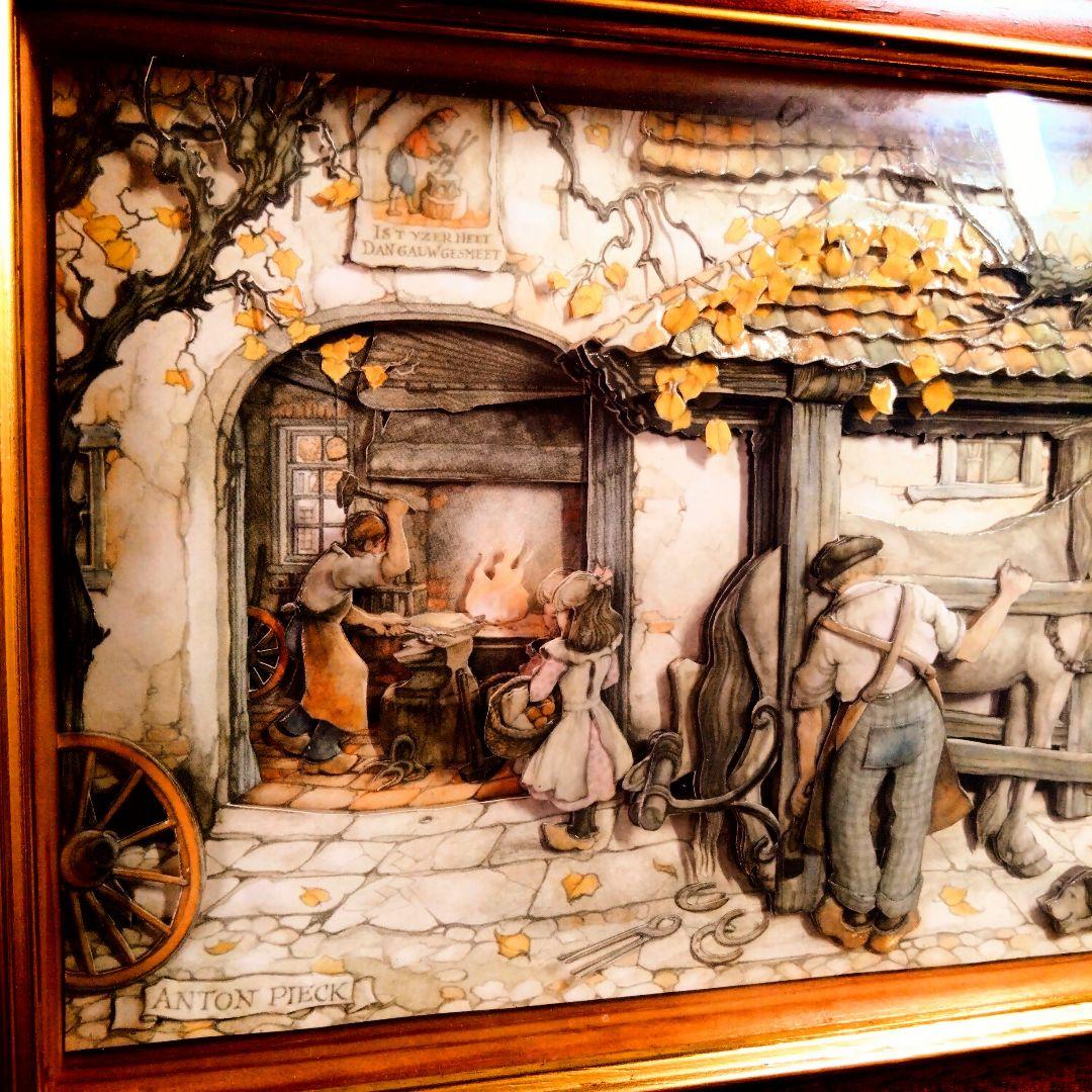 ANTON PIECK】4点3Dアート玩具店蹄鉄店演奏会馬車