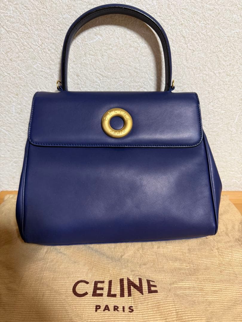セリーヌ サークルロゴ ハンドバッグ ショルダーバッグ レザー CELINE g-231125-57-1w.jpg