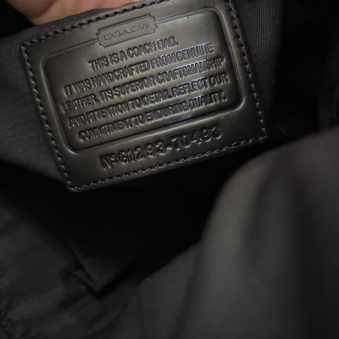 未使用級】コーチ トンプソン トートバッグ 牛革 スパイロレザー 70493