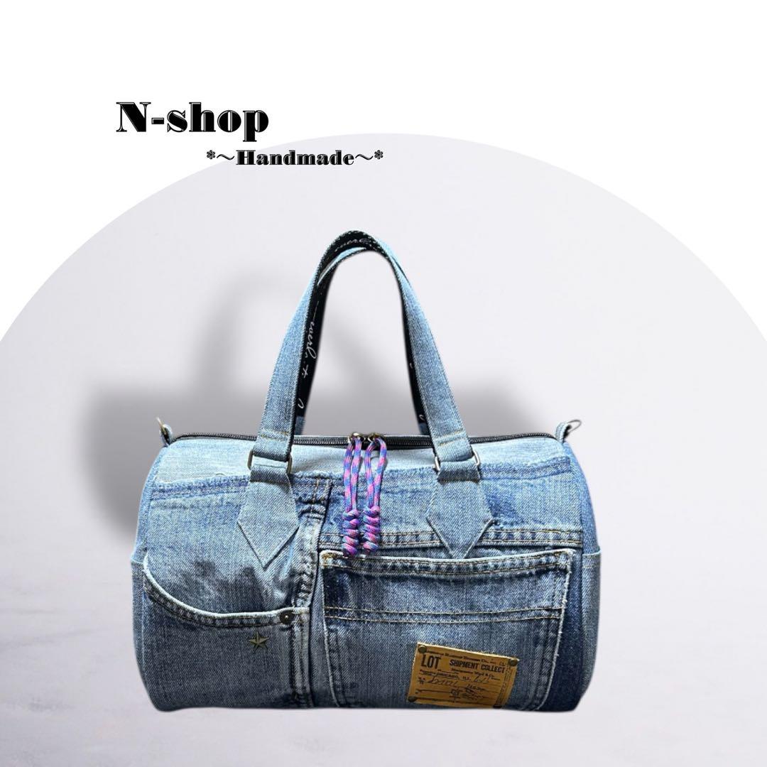 ☆デニムリメイク☆ボストンバッグ(横長タイプ)❥ハンドメイド❥ hqdefault.jpg