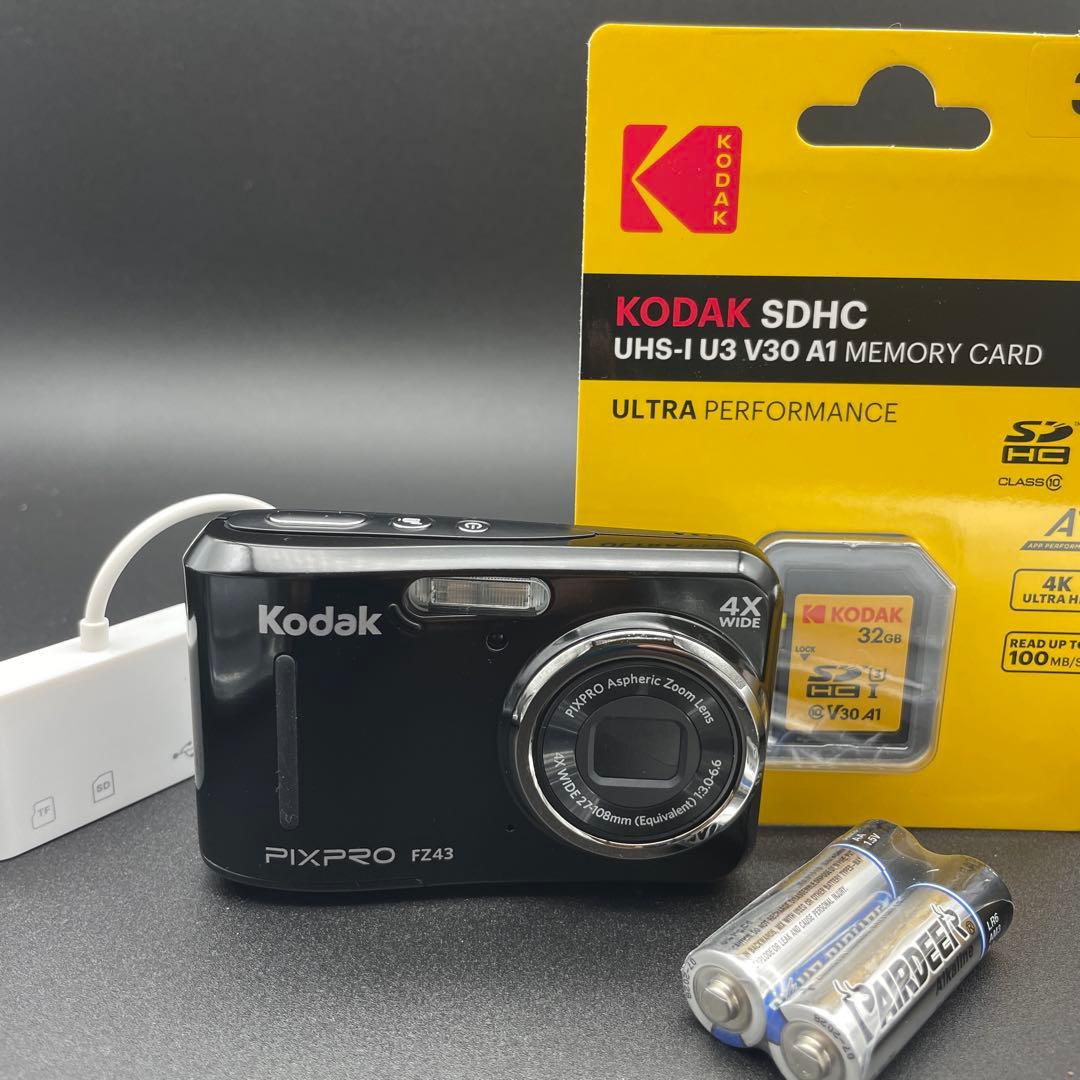 中古美品】✨kodak PIXPRO FZ43✨ スマホ転送OK コンデジ - メルカリ