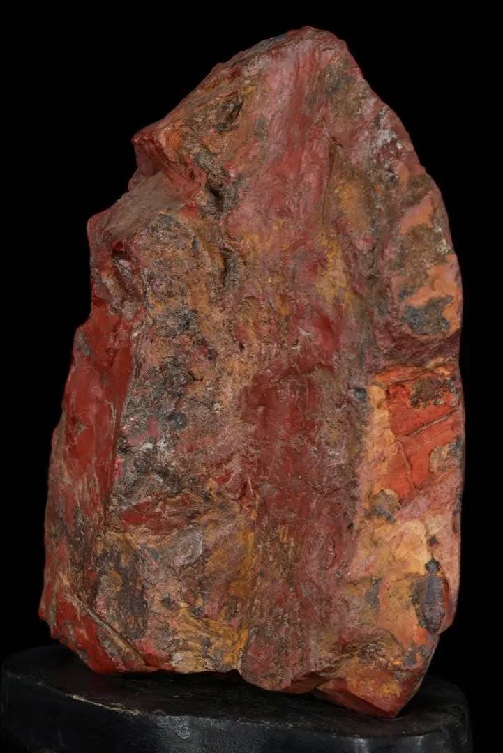 佐渡 赤玉石 赤石 碧玉 台座付 1.4kg 水石 鑑賞石 天然石 盆石 飾石