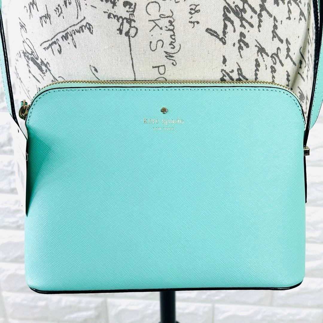 未使用タグ付✨ kate spade ショルダーバッグ レザー ミントグリーン