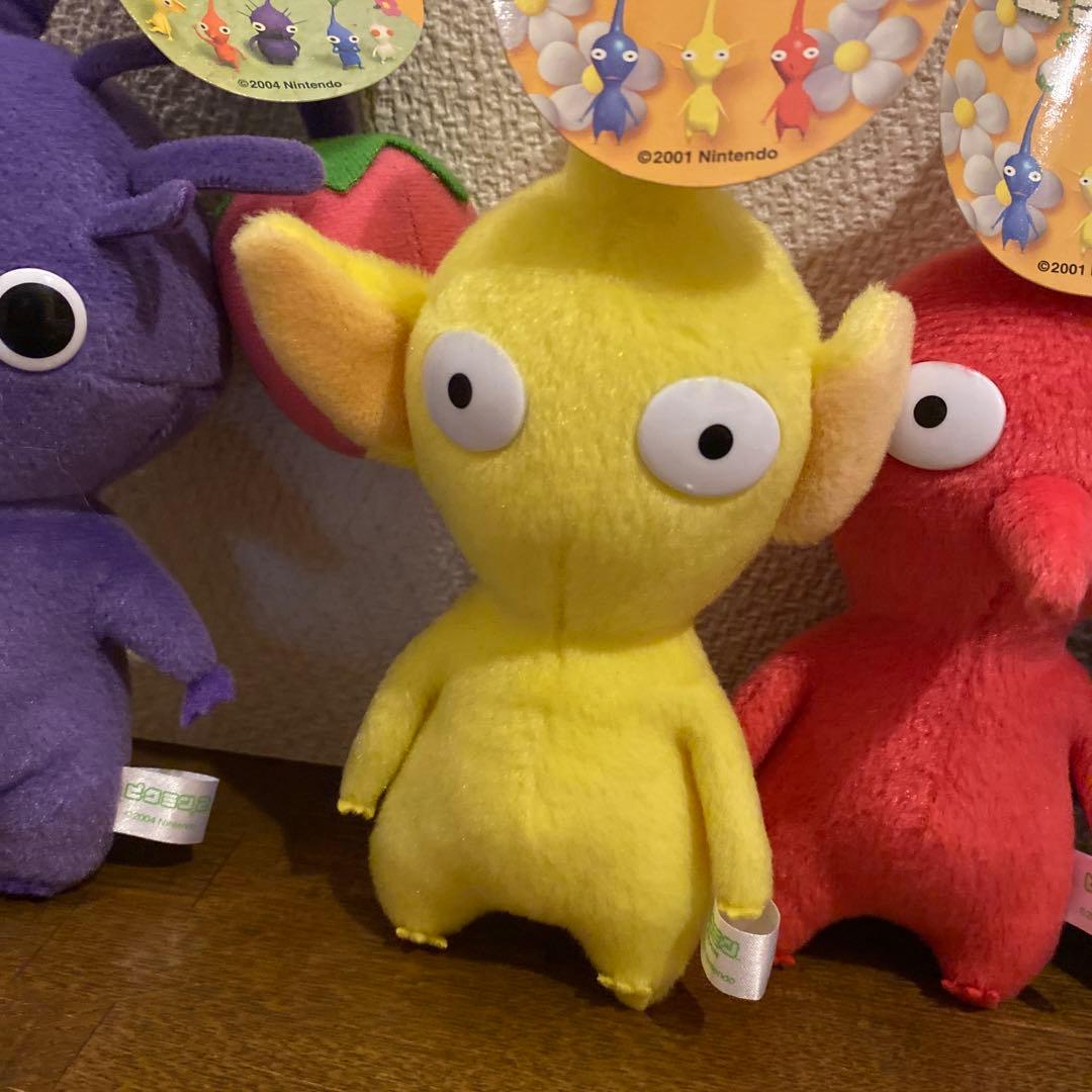 2001 赤 黄 青ピクミン 2004 紫 白ピクミン ぬいぐるみセット - メルカリ