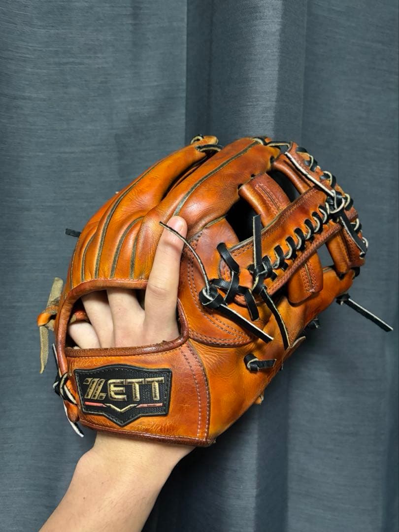 ZETTプロステイタス 硬式内野手用 即戦力‼️ 良型‼️ 硬式グラブ プロステイタス 二塁手・遊撃手用 サイズ:2 | 【ZETT