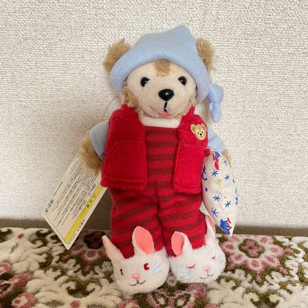初期 2009 TDS ダッフィー ぬいぐるみバッジ パジャマ ぬいば - メルカリ