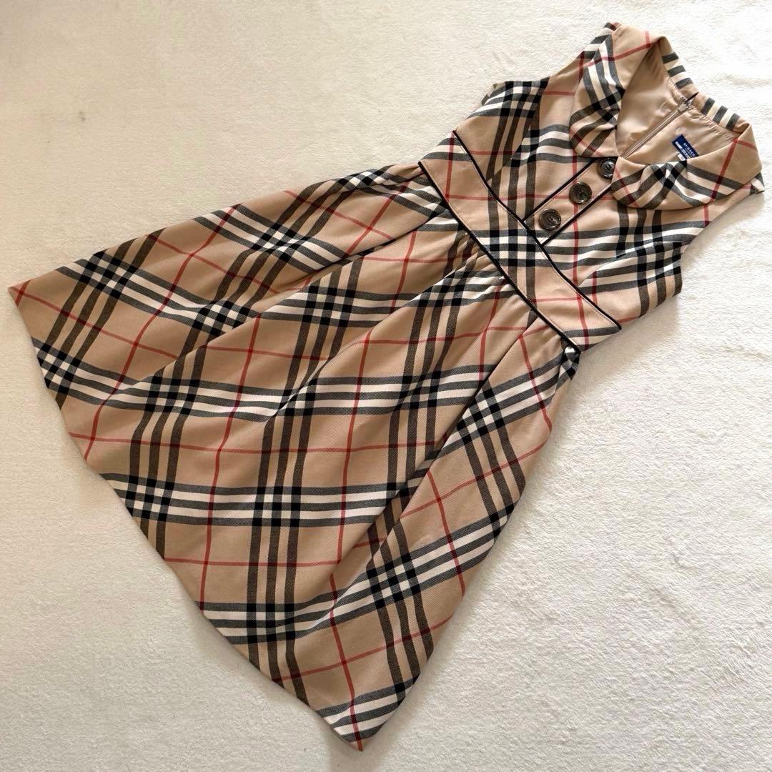 バーバリーブルーレーベル ノースリーブワンピース ノバチェック