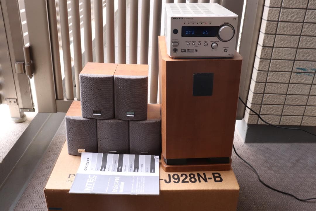 ONKYO INTEC BASE-V10 デジタルホームシアターシステム オンキヨー、幅155mmのINTEC 155にホームシアターシステムを追加