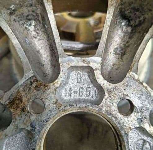 長*央様 【当時物】激レア！ワタナベ 14インチ 6.5J 114.3 4穴 B