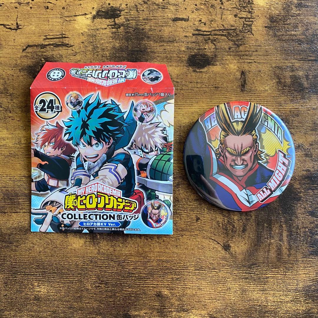 ヒロアカ【ヒロアカ展限定】缶バッジ オールマイト テンタコル 障子目