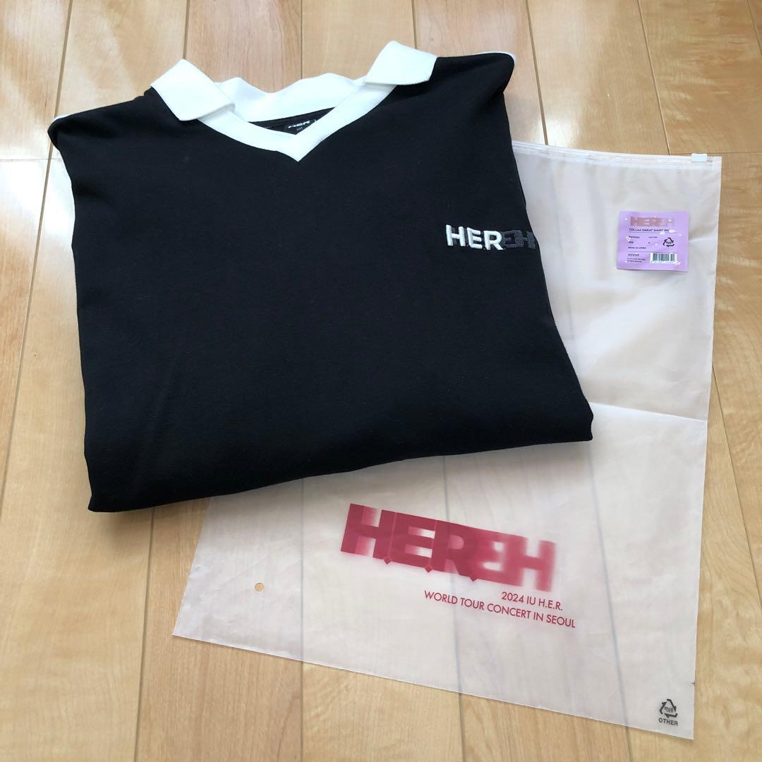 【美品】IU HEREH WORLD TOUR CONCERT スウェット M IU 2024 HEREH World Tour Concert Official Merch Hoodie | M | New