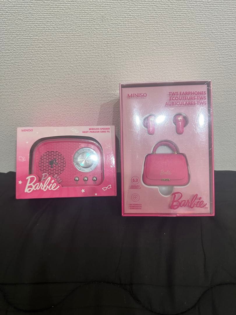 MINISO×Barbie 【海外限定】コラボ商品 イヤホン&スピーカー - メルカリ