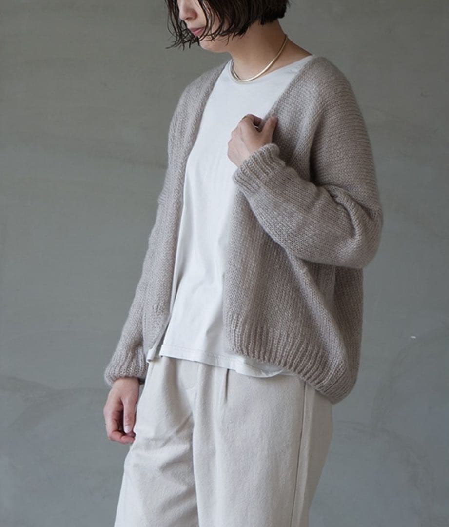 evam eva (エヴァムエヴァ) モヘアシルクカーディガン - メルカリ